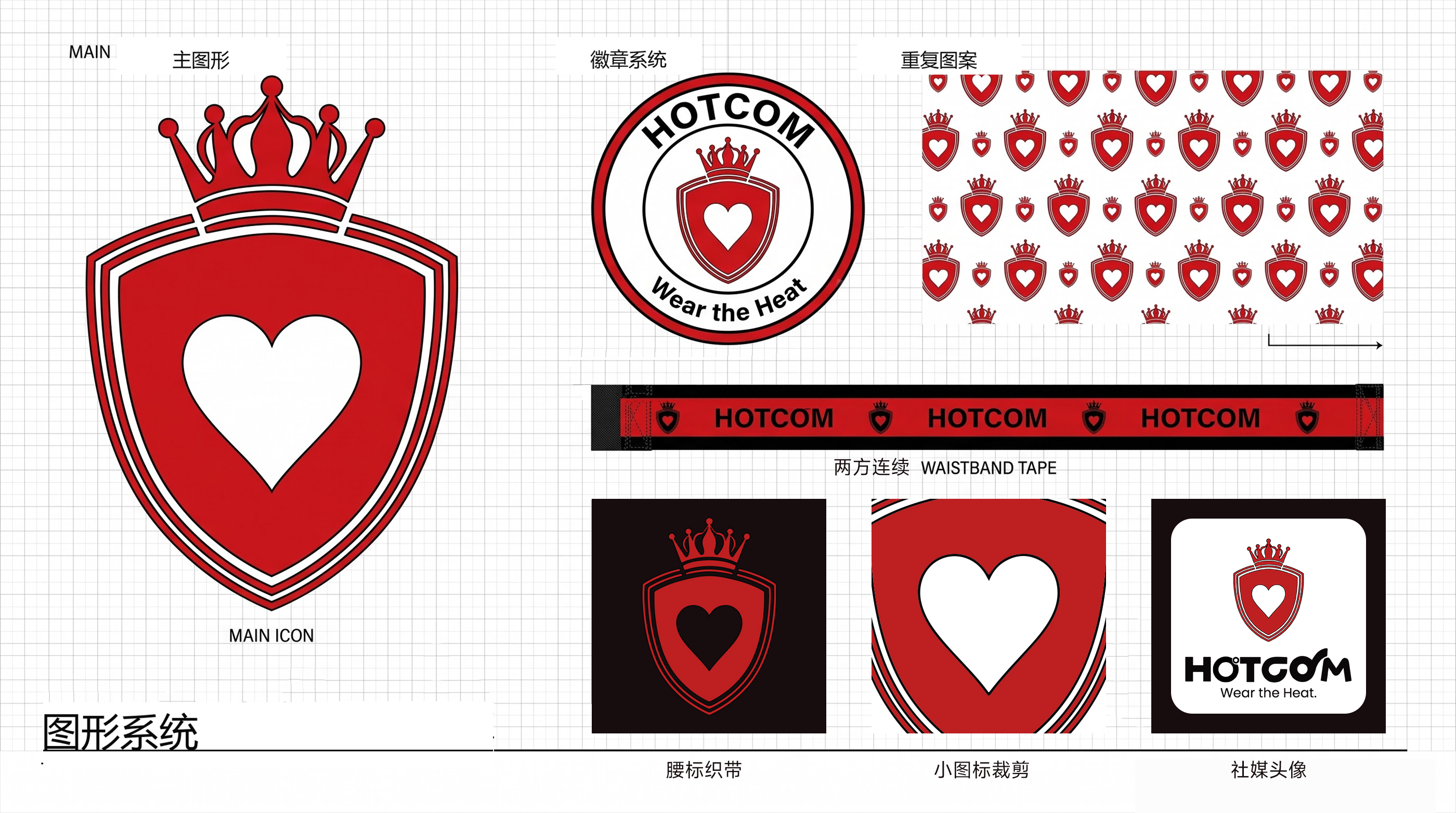 HOTCOM 品牌图形延伸系统