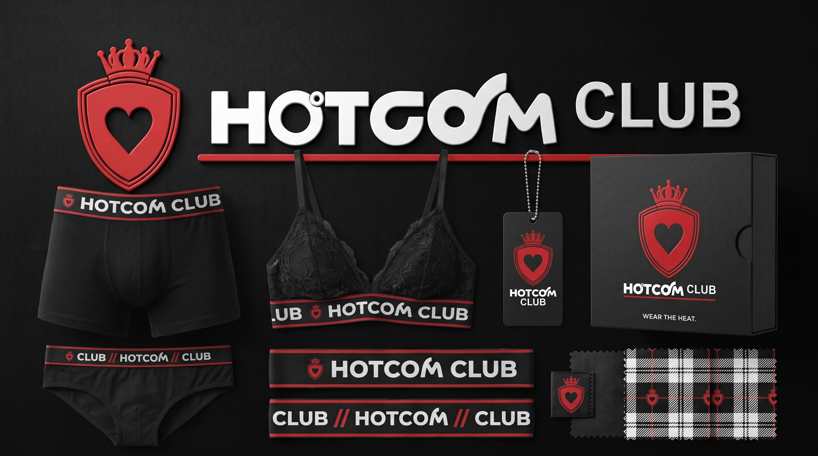 HOTCOM CLUB 分支命名视觉延展