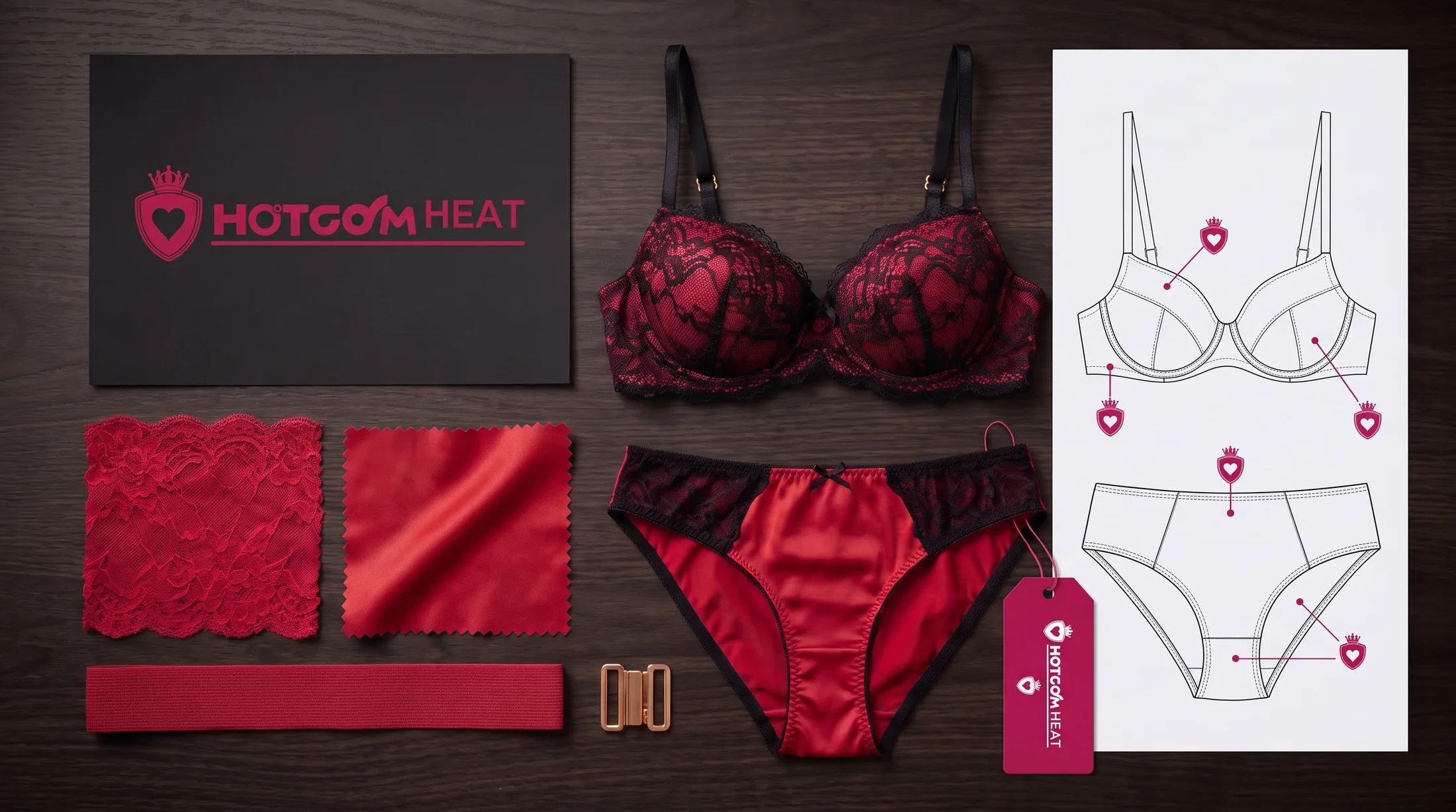 HOTCOM HEAT 玫红色产品开发设计